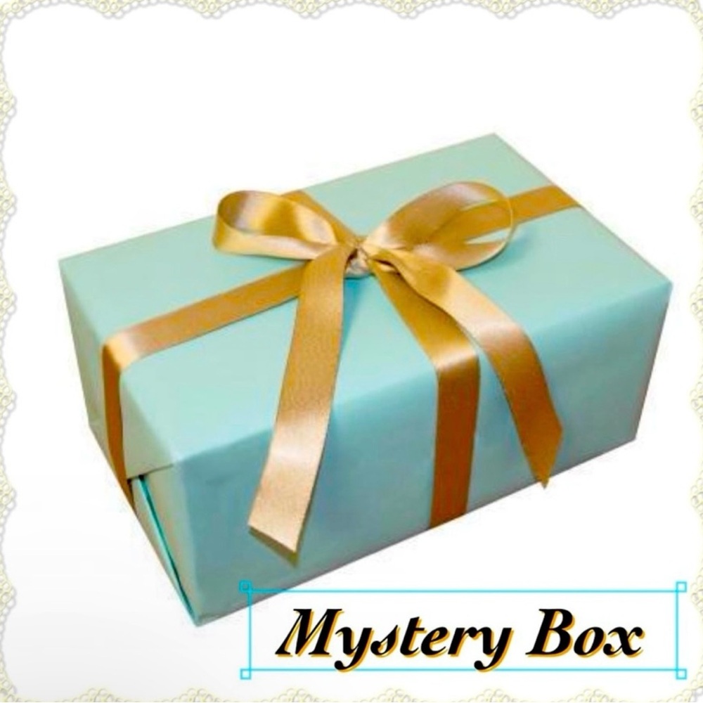 Kids Mystery Box with Gold Ribbon